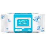 Салфетки влажные антибактериальные, Family Guard (Фэмили Гард) 120 шт зеро с крышкой