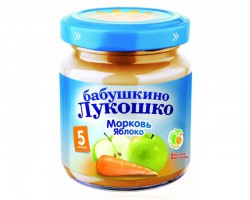 Пюре Бабушкино лукошко морковь яблоко без сахара с 5 мес 100 г