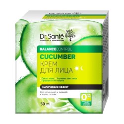 Крем для лица Dr. Sante Кукумбер огурец баланс контрол матирующий эффект для нормальной и склонной к жирности кожи 50 мл