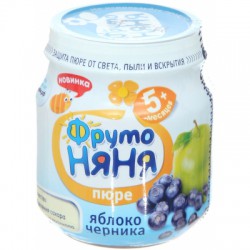 Пюре Фрутоняня яблоко черника с 5 мес 100 г