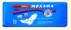 Прокладки женские Милана макси драй гелевые 10 шт.