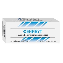 Фенибут табл. 250 мг 20 шт.