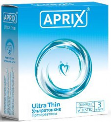 Презервативы Aprix Ультра Син ультратонкие 3 шт.