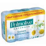 Мыло, Palmolive (Палмолив) 90 г 4 шт натурэль баланс и мягкость с ромашкой и витамином e