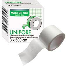 Лейкопластырь Master Uni на нетканой основе целлюлоза р. 3смх500см 1 шт.