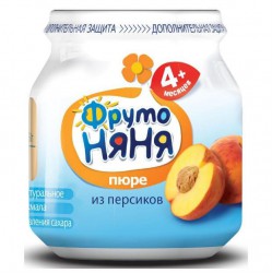 Пюре Фрутоняня персик натуральное 100 г