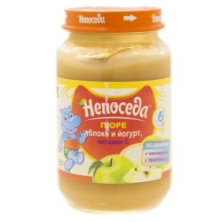 Пюре Непоседа яблоко йогурт с витамином С с 6 мес 190 г