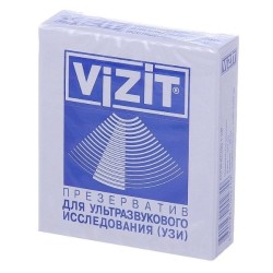 Презервативы Vizit для узи диаметр 28 мм 1 шт.