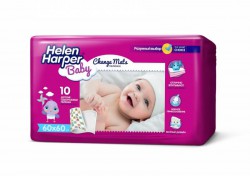 Пеленки впитывающие детские 10 шт. Helen Harper р. 60смх60см