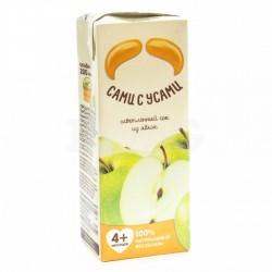 Сок Сами с Усами яблоко осветленный с 3 мес 200 мл