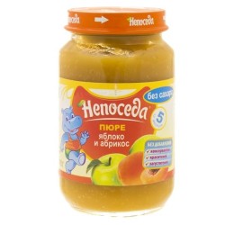 Пюре Непоседа яблоко абрикос без сахара с 5 мес 190 г