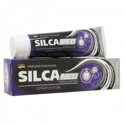 Зубная паста SilcaMed серебро и уголь 100 мл/130 г