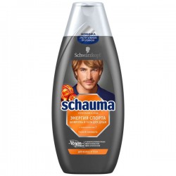 Шампунь для мужчин Schauma Спорт Энергия с карнитином-Т и протеином 380 мл