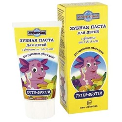 Зубная паста Лунтик тутти-фрутти 62 г
