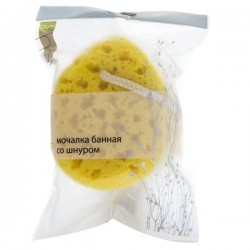 Мочалка QVS банная с шнуром