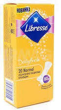 Прокладки женские ежедневные Libresse Дэйлифреш плюс нормал 20 шт.