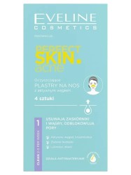 Полоски для носа Eveline Перфект Скин.Акне очищающие угольные 4 шт.
