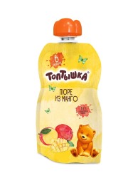Пюре Топтышка манго без сахара с 6 мес 90 г