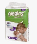 Подгузники детские, Giggles (Джигглс) 2-5 кг р. NB 56 шт Премиум