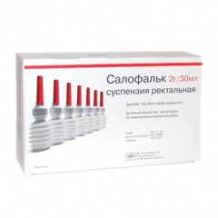 Салофальк сусп. рект. 2 г/30 мл 30 мл 7 шт.