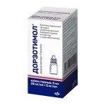 Дорзотимол, капли глазные 20 мг/мл+5 мг/мл 5 мл 1 шт