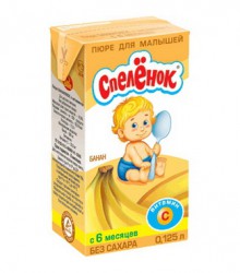 Пюре Спеленок банан с витамином С без сахара с 6 мес 125 г
