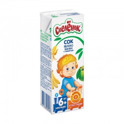 Сок Спеленок яблоко банан с мякотью с 6 мес 200 мл