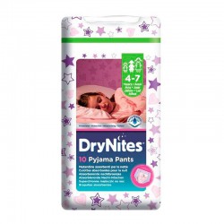 Подгузники-трусики для девочек 10 шт. Huggies драй найтс 4-7 лет 9-15 кг