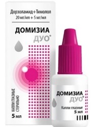 Домизиа Дуо капли глазн. 20 мг/мл+5 мг/мл 5 мл 1 шт.