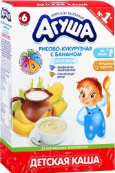 Каша молочная Агуша рис кукуруза с бананом с 6 мес 200 г