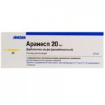 Аранесп, раствор для инъекций 50 мкг 0.5 мл 1 шт шприцы