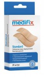 Лейкопластырь бактерицидный, Medifix (Медификс) р. 1.9смx7.2см №20 импэкс-мед стандарт на полимерной основе натуральный