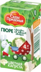 Пюре Сады Придонья цветная капуста без сахара с 4 мес 125 г