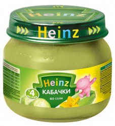 Пюре Heinz кабачки с 4 мес 80 г