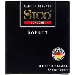 Презервативы Sico сейфти классические 3 шт.