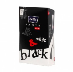 Прокладки женские ежедневные Bella пэнти слим 40 шт. черные+белые