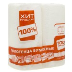 Полотенца бумажные, Almax (Алмакс) 2 шт двухслойные белые