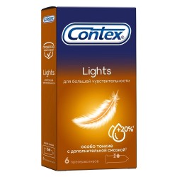 Презервативы Contex Лайтс особо тонкие 6 шт.