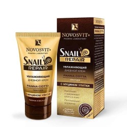 Крем для лица Novosvit Снэил репэа дневной увлажняющий панна котта с муцином улитки 50 мл
